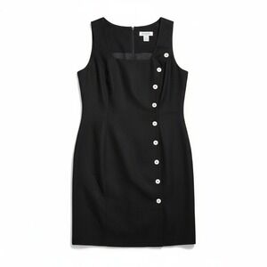 Spiegel Dress Black Linen Blend Size 12